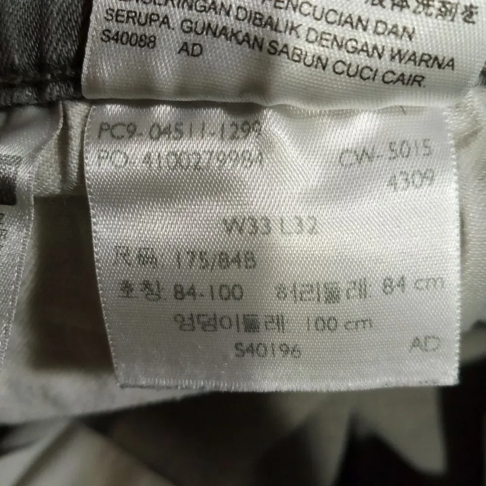 Levis 511 Jeans‎ Mens 33x32 Slim Fit Stretch Denim Cotton Blend Gray